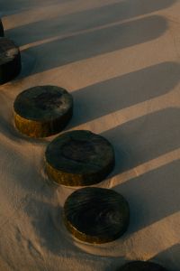 Kaboompics - Wooden Groyne Shadow Stripe Sandy Beach