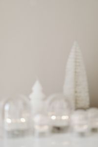 Kaboompics - Soft Focus White Bottlebrush Christmas Trees