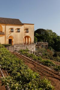 Kaboompics - Cream Villa Facade with Arched Windows in Ravello