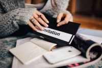 Kaboompics - Woman preparing invitations