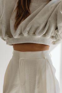 Kaboompics - Simplistic Sophistication - A Fashion Photoshoot with a Stunning Model in Neutral Minimalist Outfits