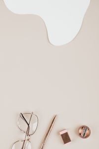 Kaboompics - Eyeglasses Pencil and Small Stationery Objects