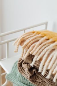 Kaboompics - Close-Up of a Folded Sweater Stack