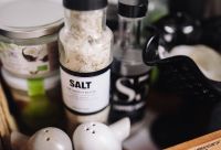 Kaboompics - Side view of a bottle with salt