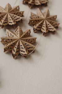 Kaboompics - Wooden Snowflake Christmas Decoration Close Up