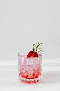 Kaboompics - Raspberry Drink With Fresh Rosemary