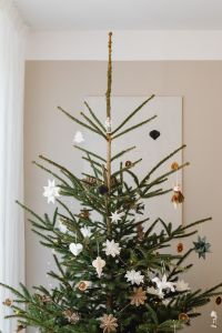 Kaboompics - Full View of Christmas Tree with Handmade Ornaments