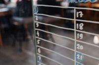 Kaboompics - Calendar on the mirror