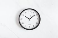 Kaboompics - Clock on White Background