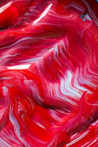 Kaboompics - Deep Burgundy and Crimson Marbled Paint with White Veins for Dramatic Editorial Design