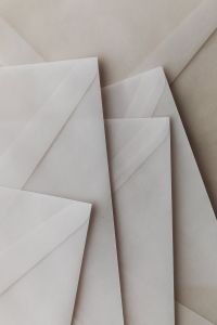 Kaboompics - Multiple Envelopes Mockup Flat Lay