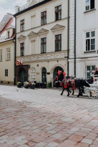 Kaboompics - Horse-Drawn Carriage on a Krakow Old Town Street