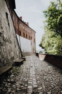 Kaboompics - Stone Walkway along Wawel Castle Wall in Krakow