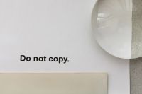 Kaboompics - Do Not Copy Typography on Minimal Archive Paper Layout