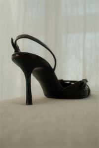 Kaboompics - Cherry Burgundy Slingback Heel by Window Light