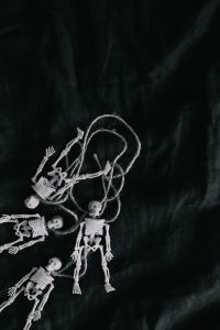 Halloween - Human skeleton miniatures