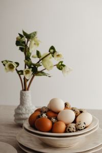 Kaboompics - Easter Delights - Spring Flowers and Minimalist Tableware