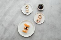 Kaboompics - Nigiri and Maki Sushi Plates in an Overhead Japanese Food Layout