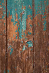 Kaboompics - Teal Paint Peeling Off Old Wooden Planks