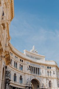 Kaboompics - Galleria Umberto I Exterior Facade and Arched Entrance in Naples