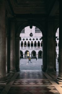 Kaboompics - St Mark’s Square Framed by a Shadowed Venetian Arcade