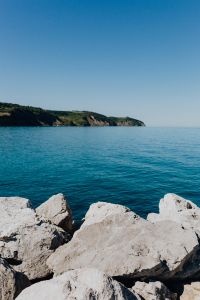 Kaboompics - View from the rocky coast at the Adriatic Sea in the town of Izola, Slovenia