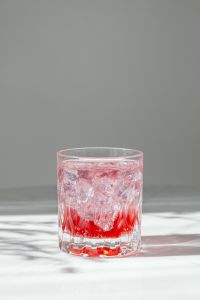 Kaboompics - Minimal Raspberry Soda In Glass