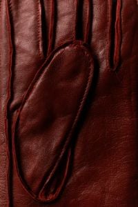 Kaboompics - Burgundy Leather Gloves Texture for Classic Winter Fashion