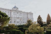 Kaboompics - View of the Royal Palace of Madrid through the gardens, Spain