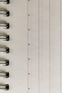 Kaboompics - Spiral Notebook Page Mockup Minimal Layout