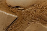 Kaboompics - The abstract line designed by water up on sand texture