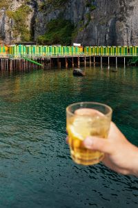 Kaboompics - Clear Seawater beside a Pier Platform and Drink