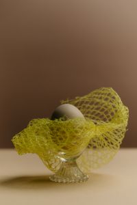 Kaboompics - Minimal Still Life With Eggs Bread And Flowers Inspired By Easter