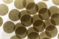 Kaboompics - Backlit Kraft Paper Circles with Embossed Text