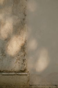 Kaboompics - Old Stone Column with Tree Shadows on Plaster Wall, Italy