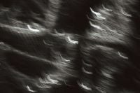 Kaboompics - Silver Light Streaks on Charcoal Black, Monochrome Abstract Motion Blur Texture