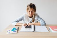 Kaboompics - Girl Learning Geometry during Homeschooling