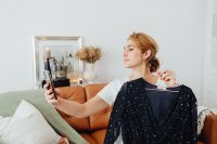 Kaboompics - Woman takes photos of products she will sell online - dress