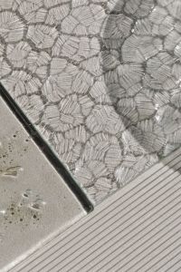 Kaboompics - Repeating Geometric Glass Texture with Faceted Panel Edges