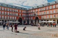Kaboompics - Historic Plaza Mayor Facade Across the Crowded Square