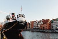 Kaboompics - SS Sołdek Museum Ship Moored on the Motława River in Gdańsk, Poland