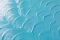 Kaboompics - Aqua Paint Ridges Forming a Repeating Scallop Pattern