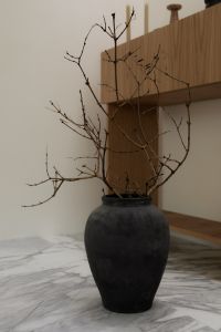 Kaboompics - Neutral Interior with Black Branch Vase on Marble Floor