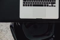 Kaboompics - Stylish workspace with MacBook computer on home or studio
