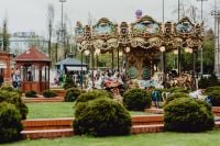Kaboompics - Ornate Carousel in Manufaktura Park, Łódź, Poland, Family Amusement Ride
