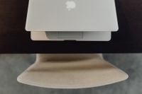 Kaboompics - Stylish workspace with MacBook computer on home or studio