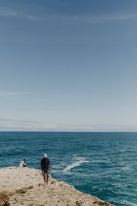 Kaboompics - Fishermen with a fishing pole, Cliff on the Western Seaboard of Algarve, Praia da Amoreira, Portugal