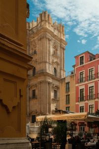 Kaboompics - Historic Malaga Church Tower and Plaza