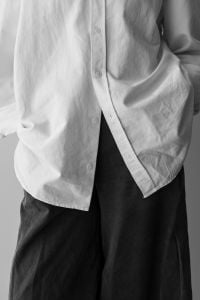 Kaboompics - Classic White Shirt and Black Trousers in Black and White