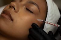Kaboompics - Cosmetic Injection to Cheek with Syringe